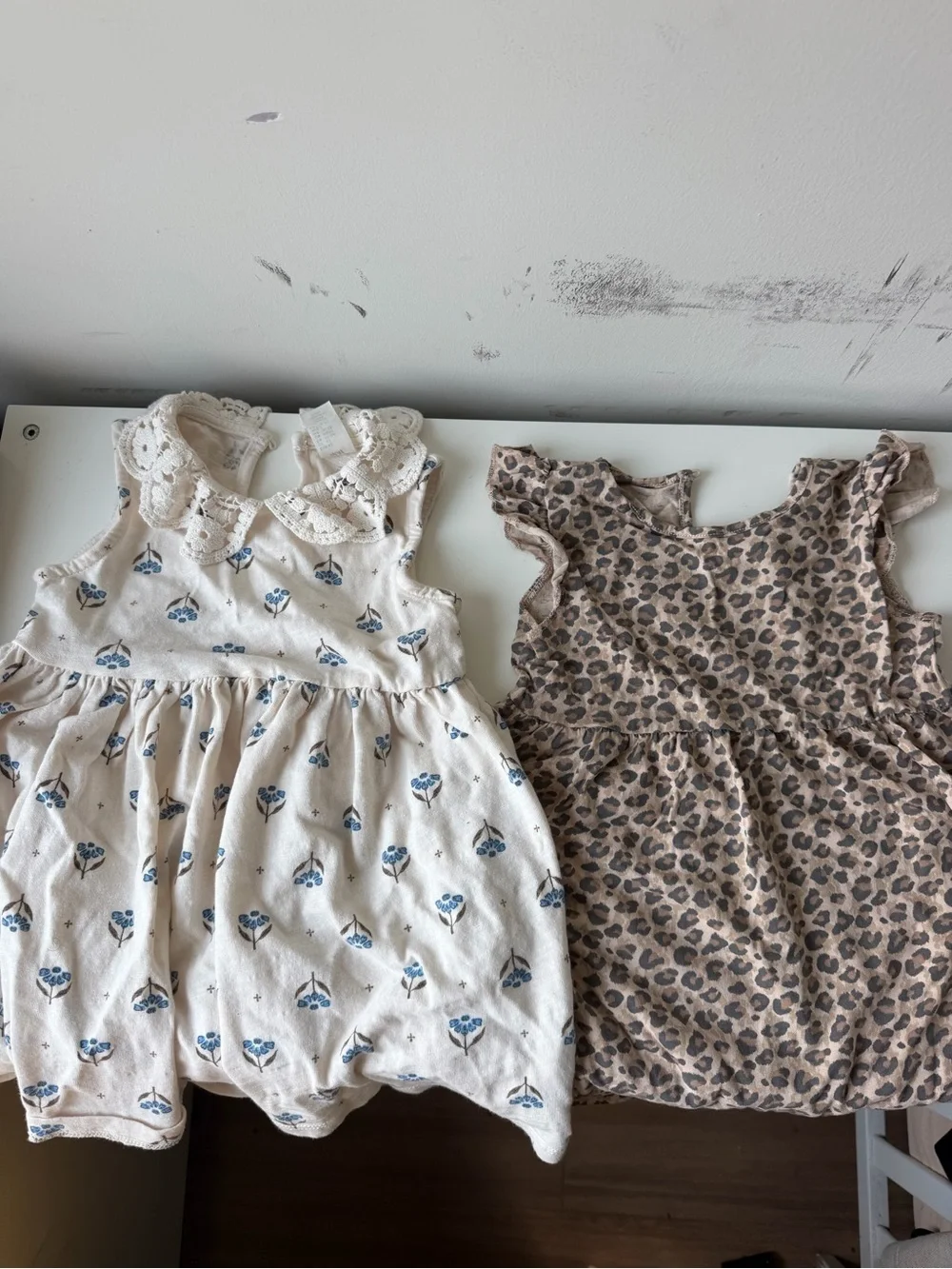 Girls 2-Piece Dress Bundle | Floral & Leopard Print | Ruffle Dresses